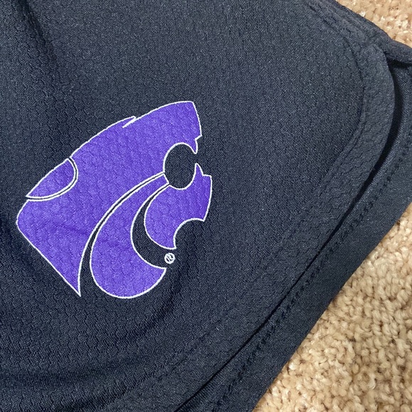 K-State Kansas State KSU Wildcat Print Champion Athletic Running Shorts - Picture 2 of 2